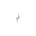 Mini Lightning Threaded Flat Back Earring | 0.6GMS .04CT | Single - Porter Lyons