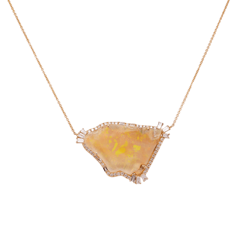 Opal Diamond Necklace | 3.2GMS 8.57CT - Porter Lyons