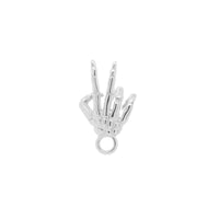 Peace Sign Skeleton Hand Charm | 0.4GMS - Porter Lyons