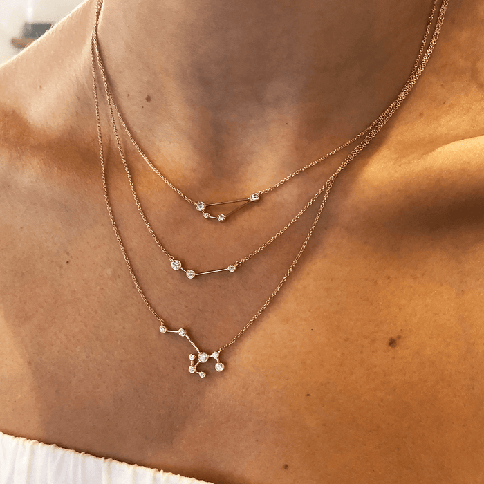 14K Gold Sagittarius Constellation Necklace