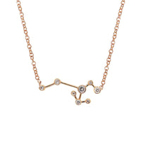 14K Rose Gold Sagittarius Constellation Necklace