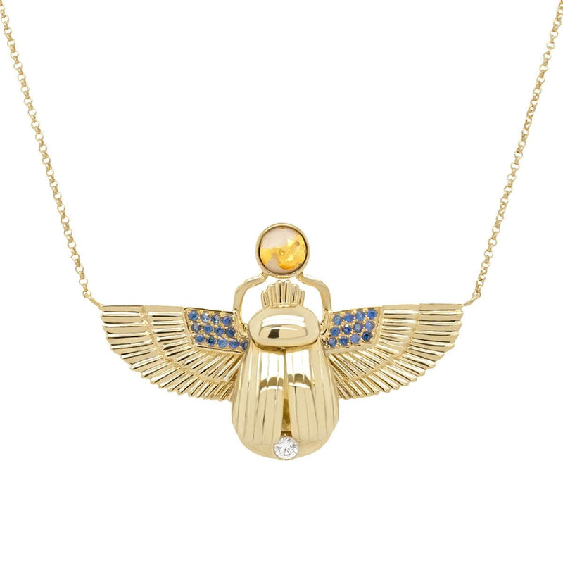 Scarab Necklace | 7.80GMS 4.17CTW - Porter Lyons