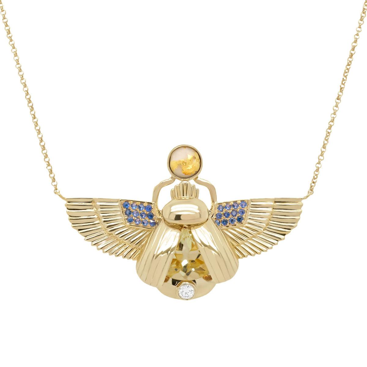 Scarab Necklace | 7.80GMS 4.17CTW - Porter Lyons