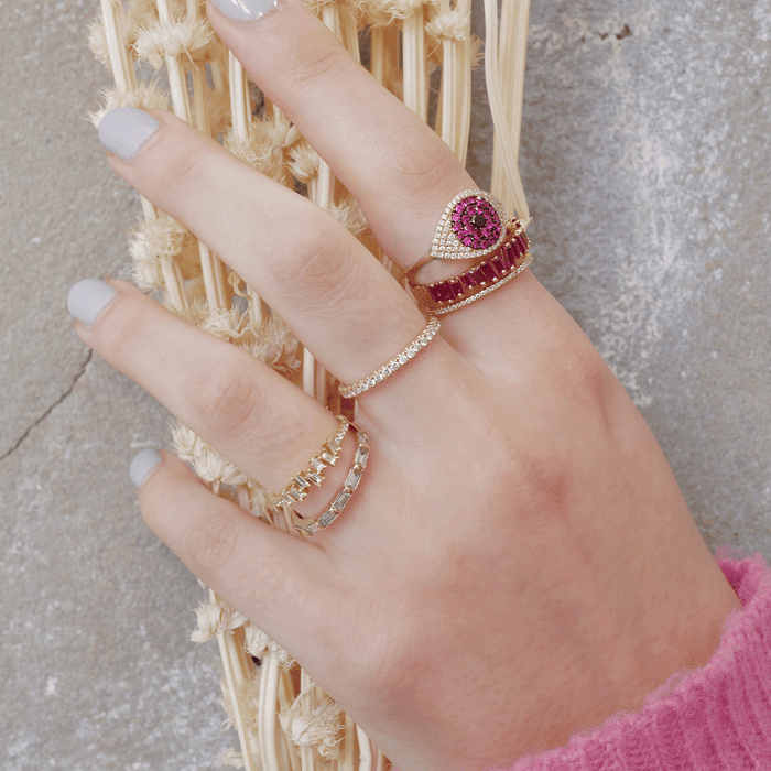 Evil Eye Protector Ring | 2.63GMS .41CT | Ruby - Porter Lyons
