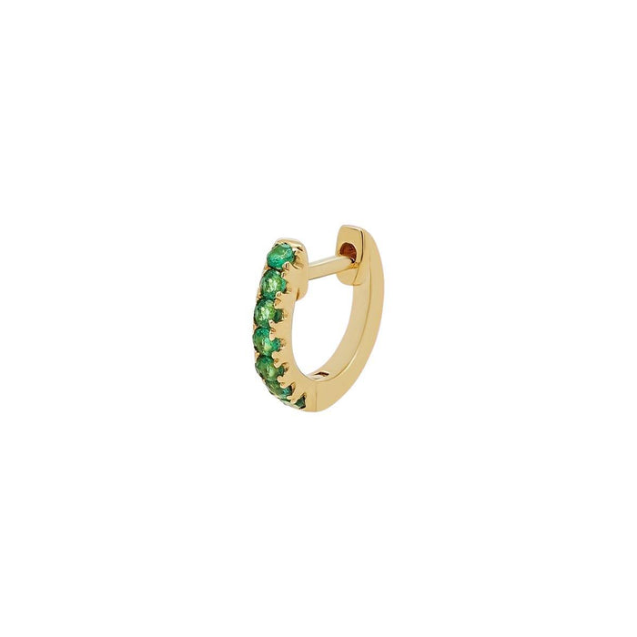 Small Emerald Lock Hoop | .55GMS .10CT | Single - Porter Lyons