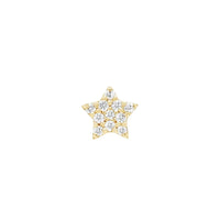 Star Threaded Flat Back Earring | .3GMS .04CT | Single - Porter Lyons