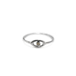 Mini Evil Eye Pinky Ring | .5GMS .01CT - Porter Lyons